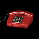 Miete - weinrotes Tastentelefon 80er Jahre