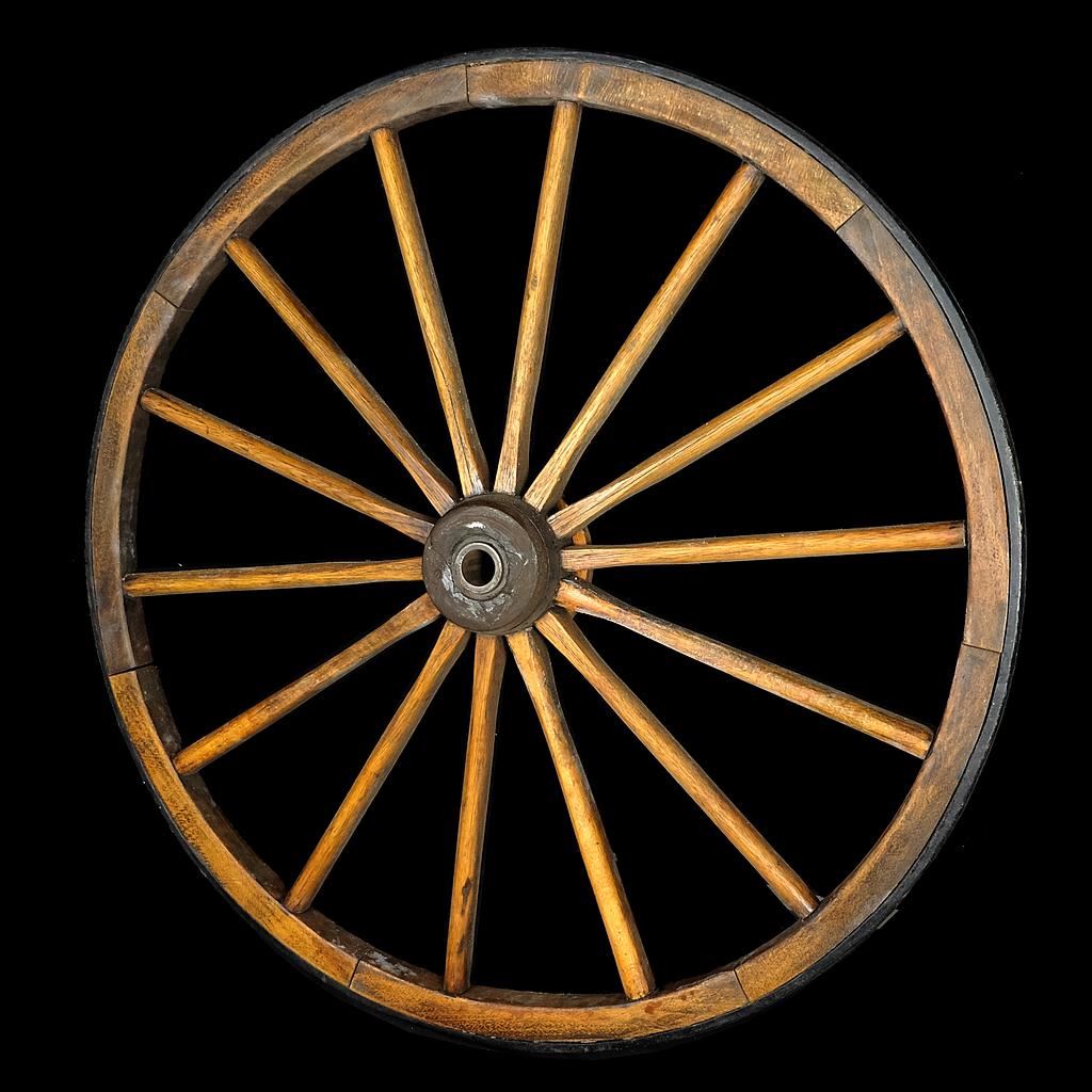 antikes Wagenrad