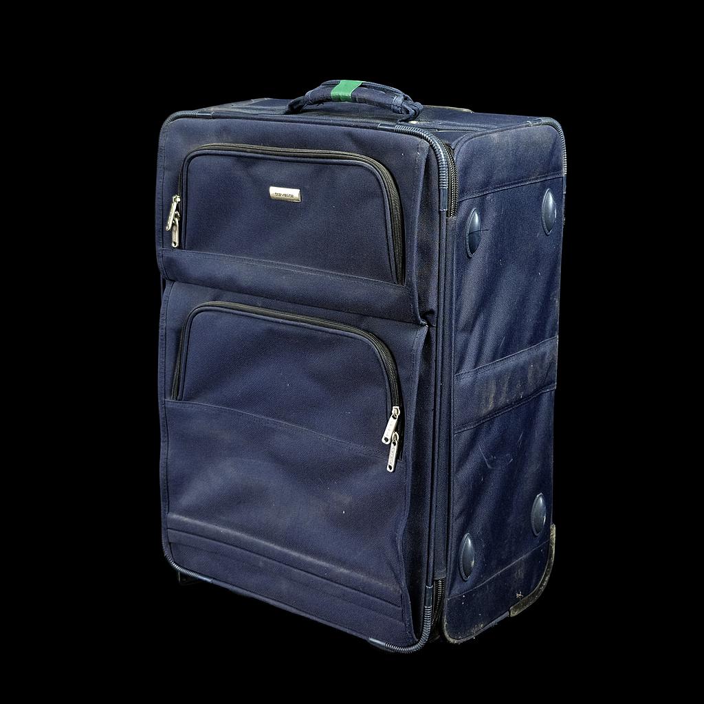 dunkelblauer Trolley/Rollkoffer