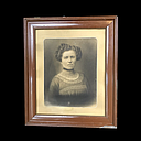 Miete - brauner Holzrahmen mit Fotografie