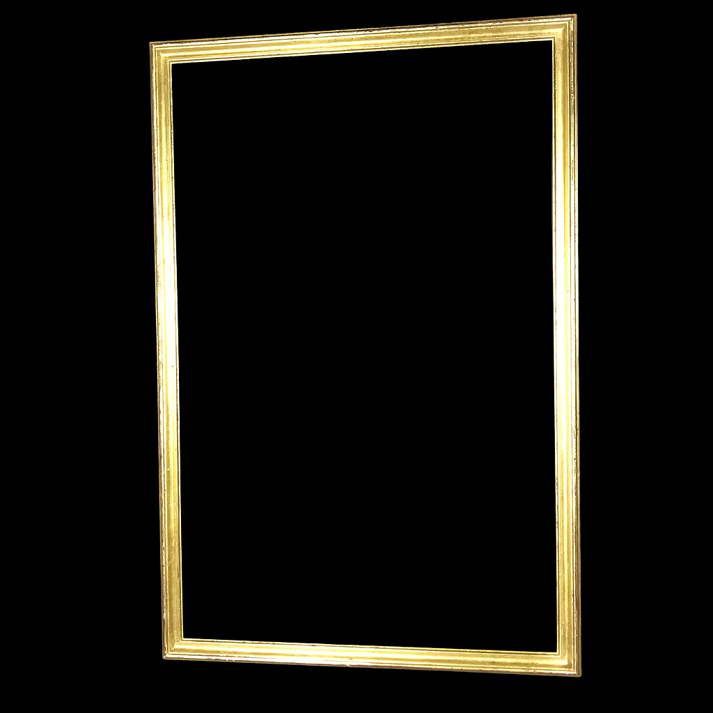 schlichter, goldener Rahmen