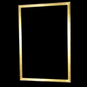 schlichter, goldener Rahmen