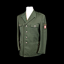 Miete - grüne Polizeiuniformjacke