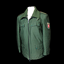 Miete - grüne Polizeiwinterjacke