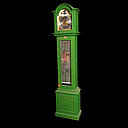Miete - grüne Standuhr