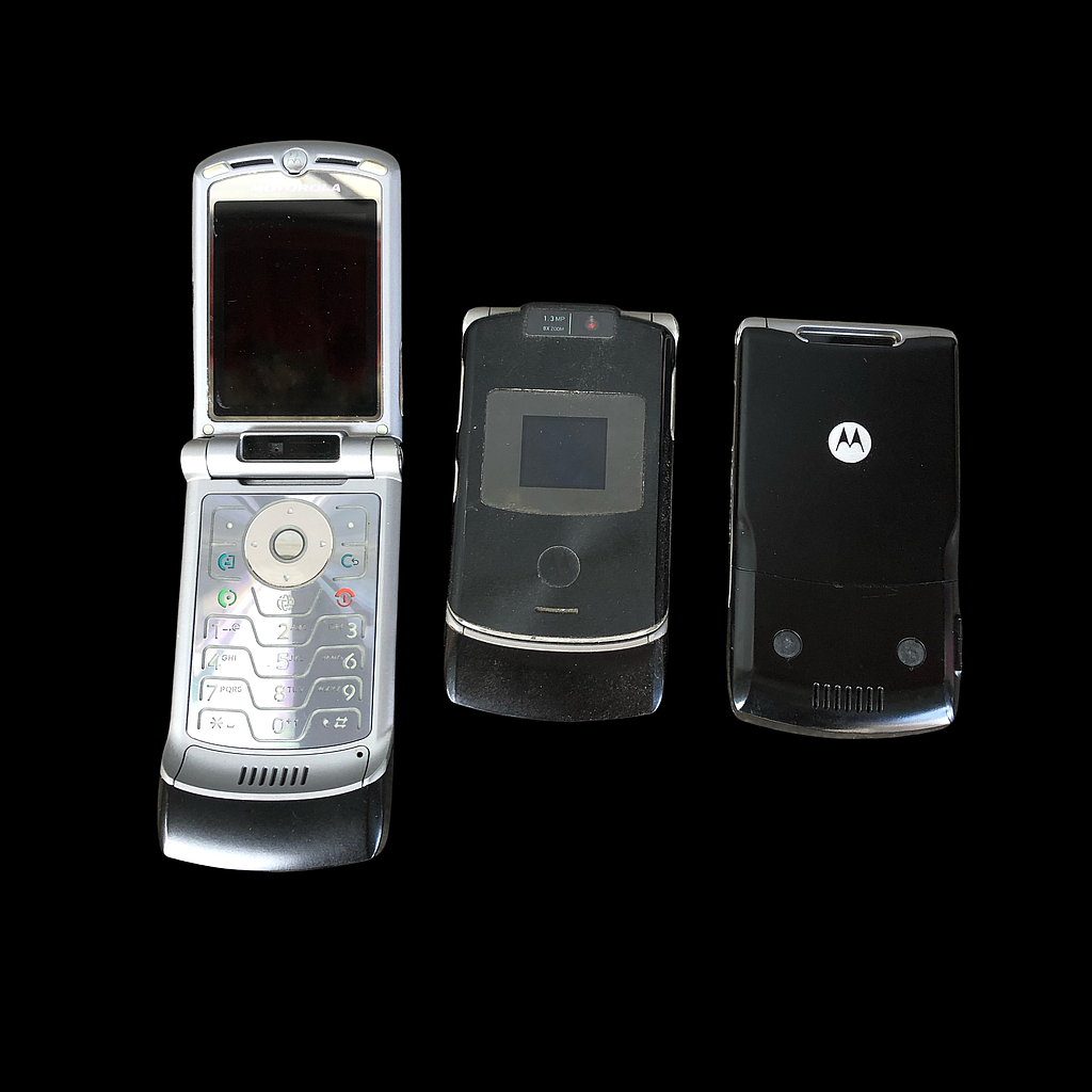 Miete - schwarzes Mobiltelefon, Motorola Razr