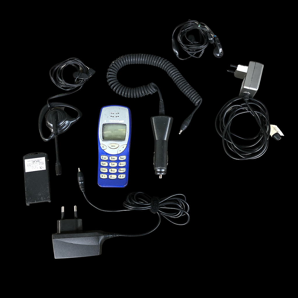 Miete - blaues Mobiltelefon, Nokia 3310