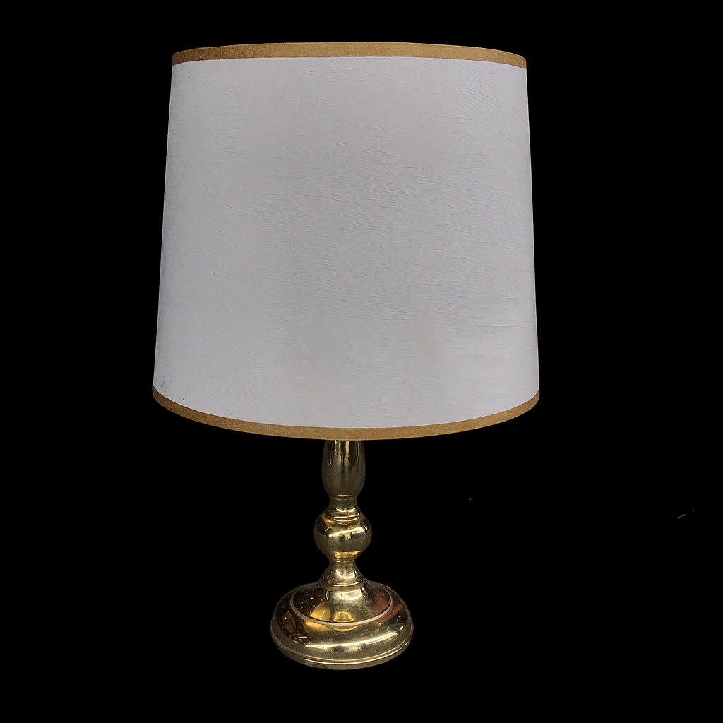 Tischlampe mit Messingfuss