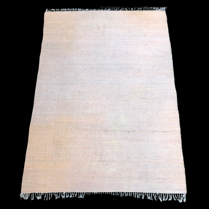 Großer Wollteppich in hellorange