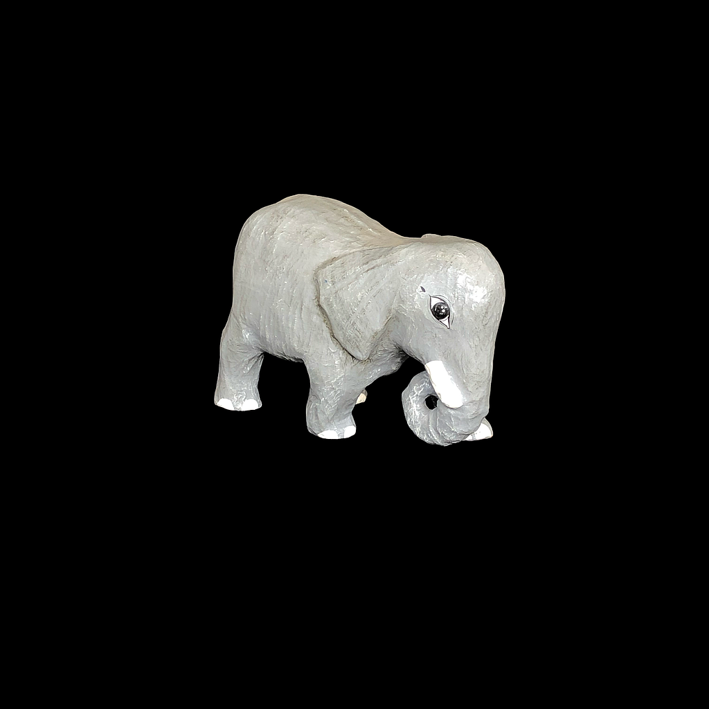 Miete - grauer Elefant aus Pappmaché