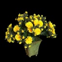 Diverse künstliche Topfblumen (mittel)