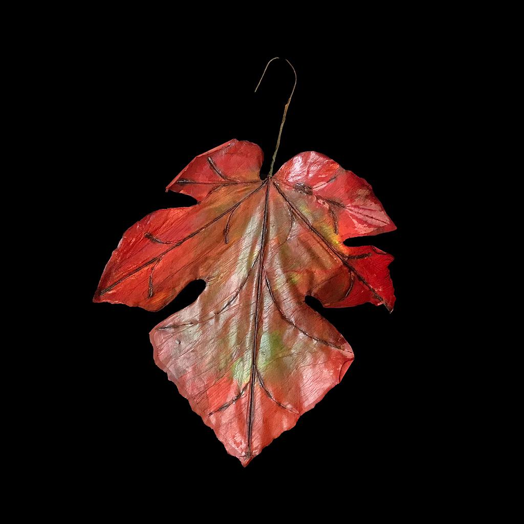 Efeu-Blatt, groß, rot