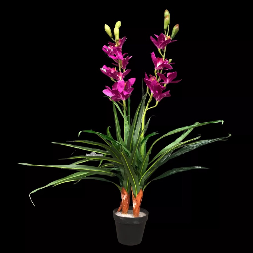 Lilafarbene künstliche Orchidee