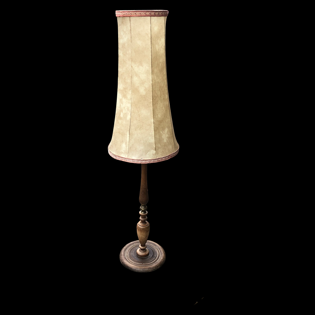 Miete - Stehlampe mit hohem Schirm