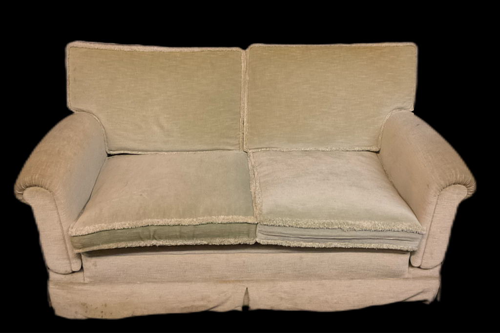 Miete - Sofa, grün/beige, Zweisitzer 