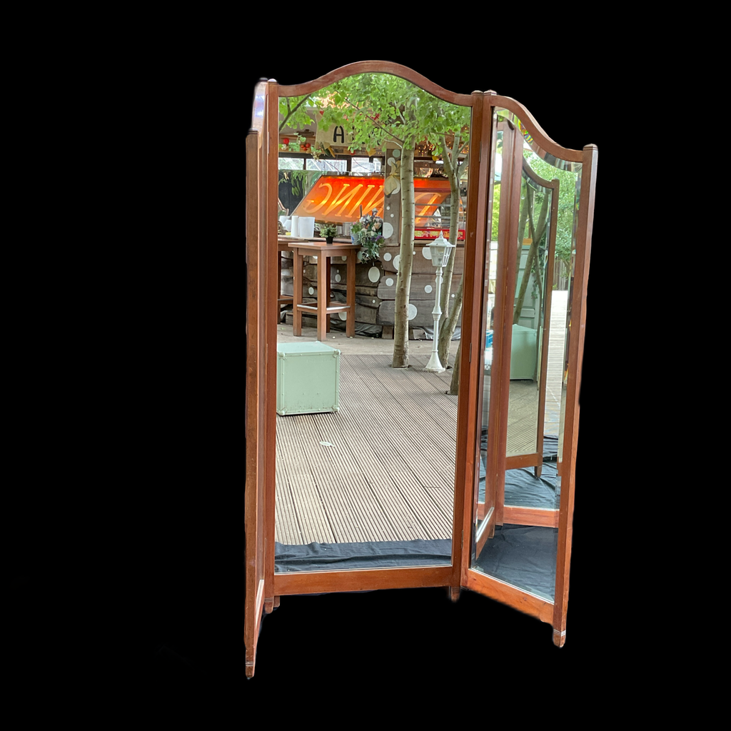 Paravent Holz mit Spiegeln
