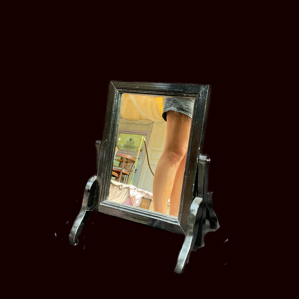 Kleiner Standspiegel Schwarz
