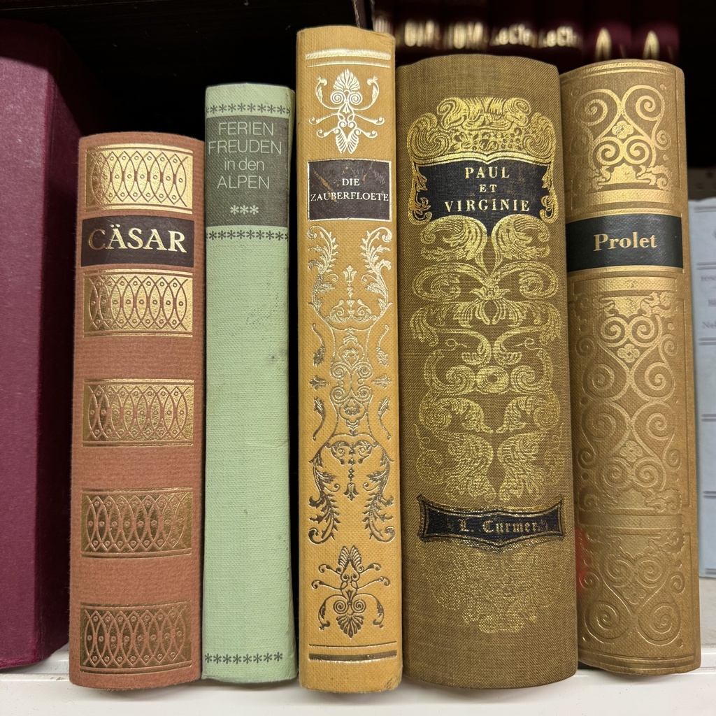 Buch und Buchattrappen