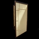 Stellwand / Paravent mit Nesselstoff