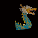 Drachen- und Wolkenkulisse