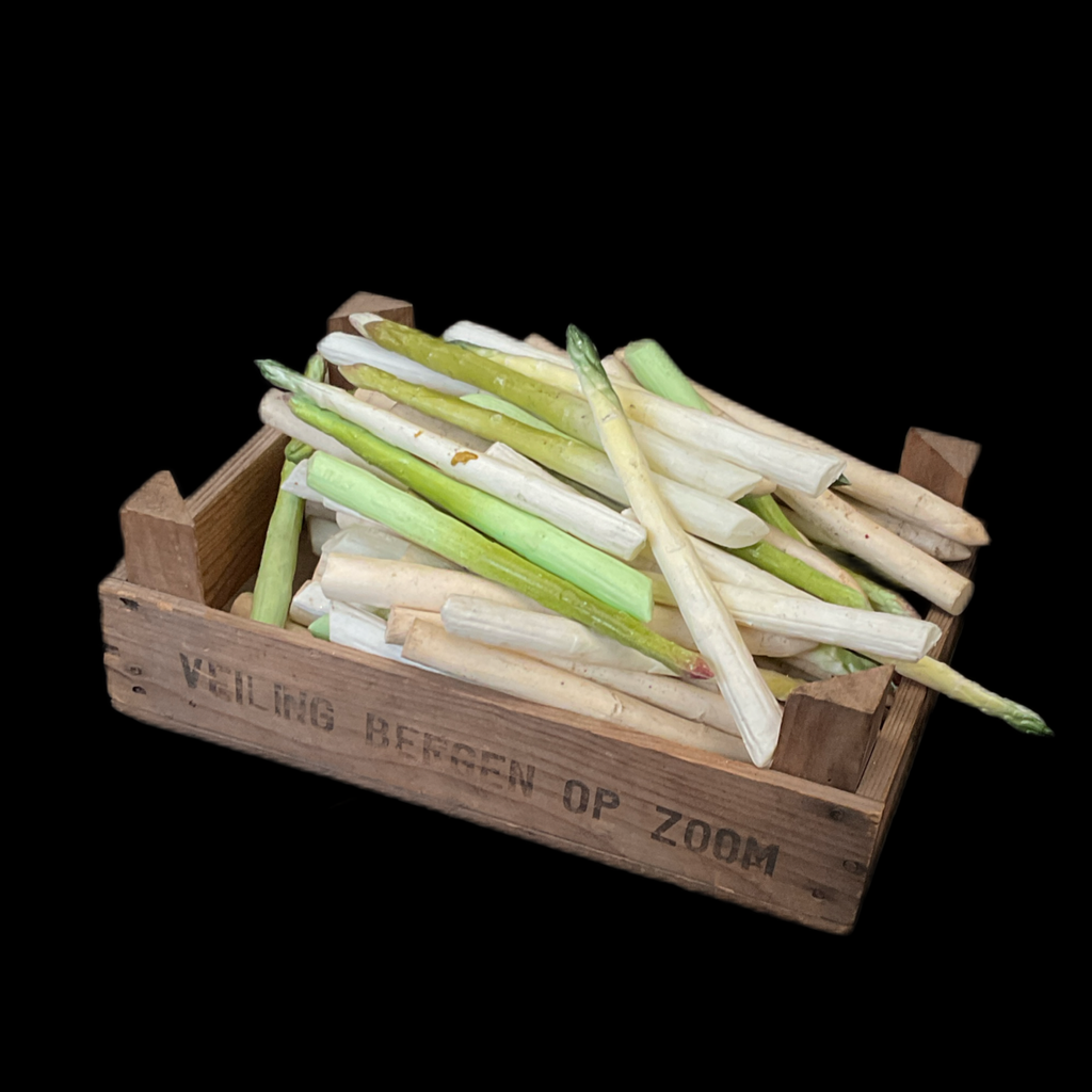 Kiste Spargel aus Plastik