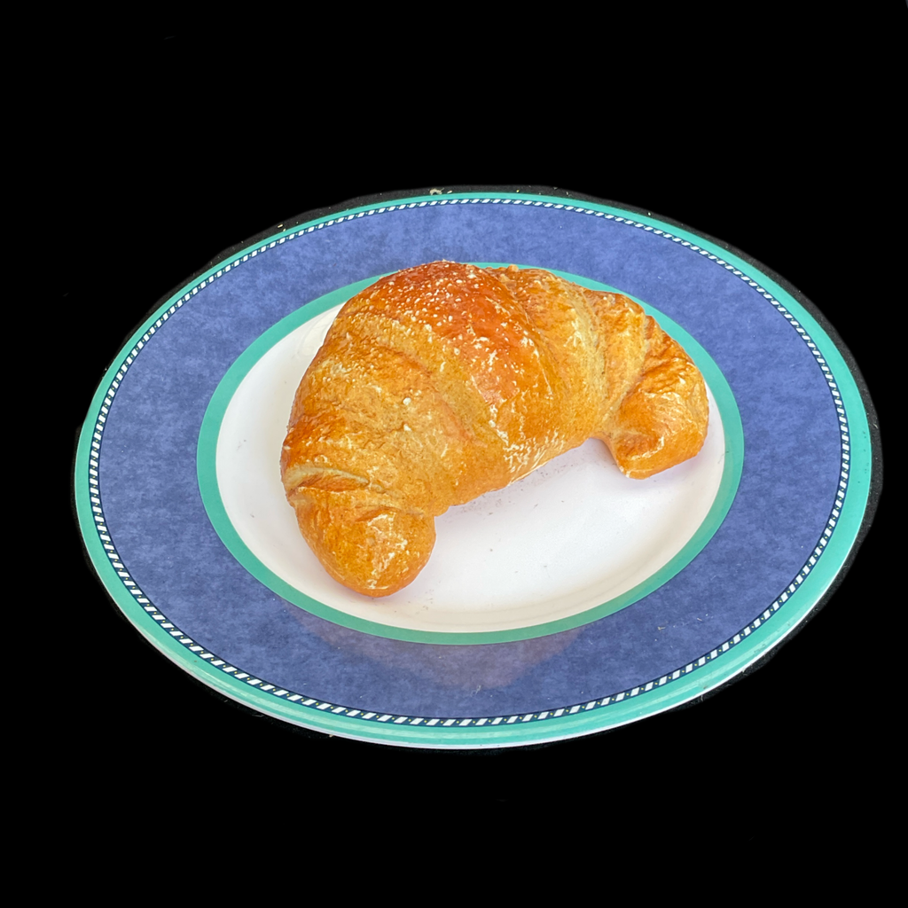 Croissant auf Teller