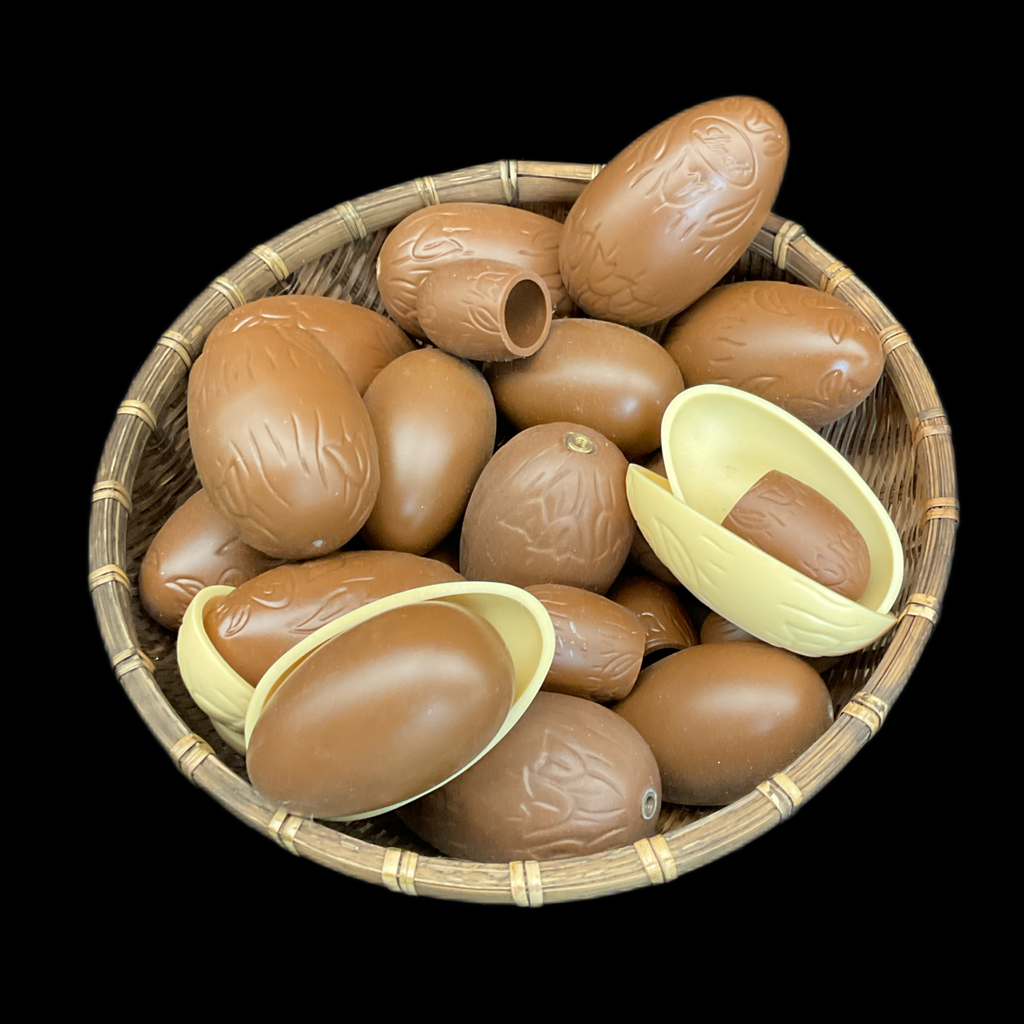 Korb mit Schokoeier