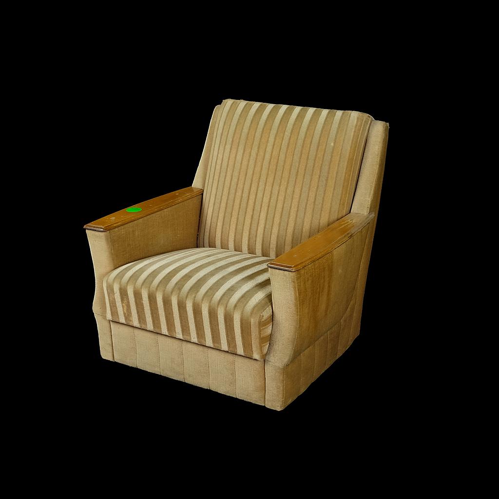 Sessel, beige gestreift