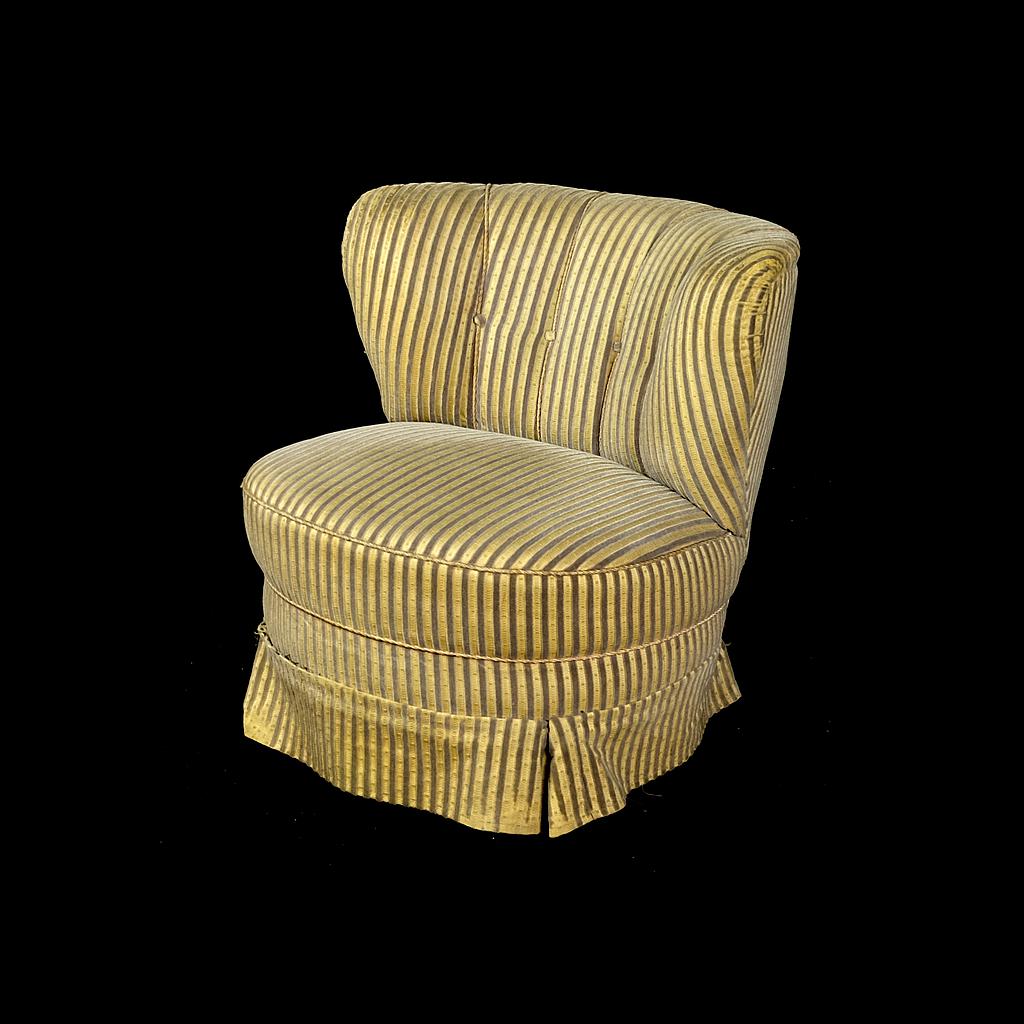 Cocktailsessel, gestreift
