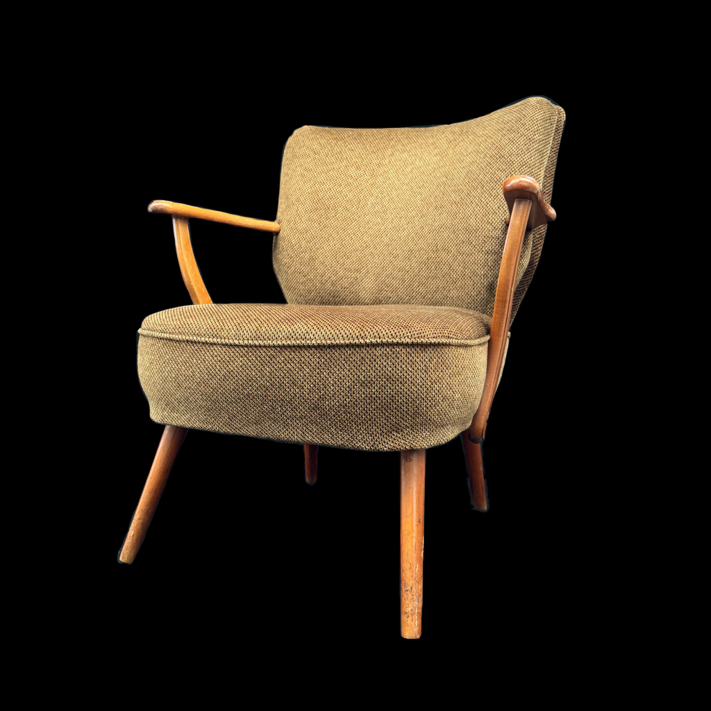 Cocktailsessel braun mit Armlehnen