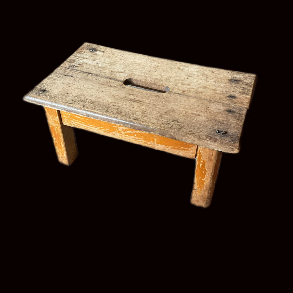 Holzfussbank