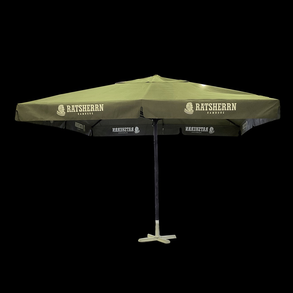 Miete - Großer Outdoor Sonnenschirm mit Fuß