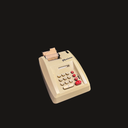 Retro elektrische Rechenmaschine