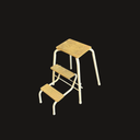 Vintage Klapptritt, Hocker 
