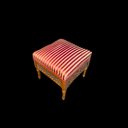 Sitzhocker gestreift 