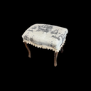 Barock-Fußhocker mit Seefahrtmotiv