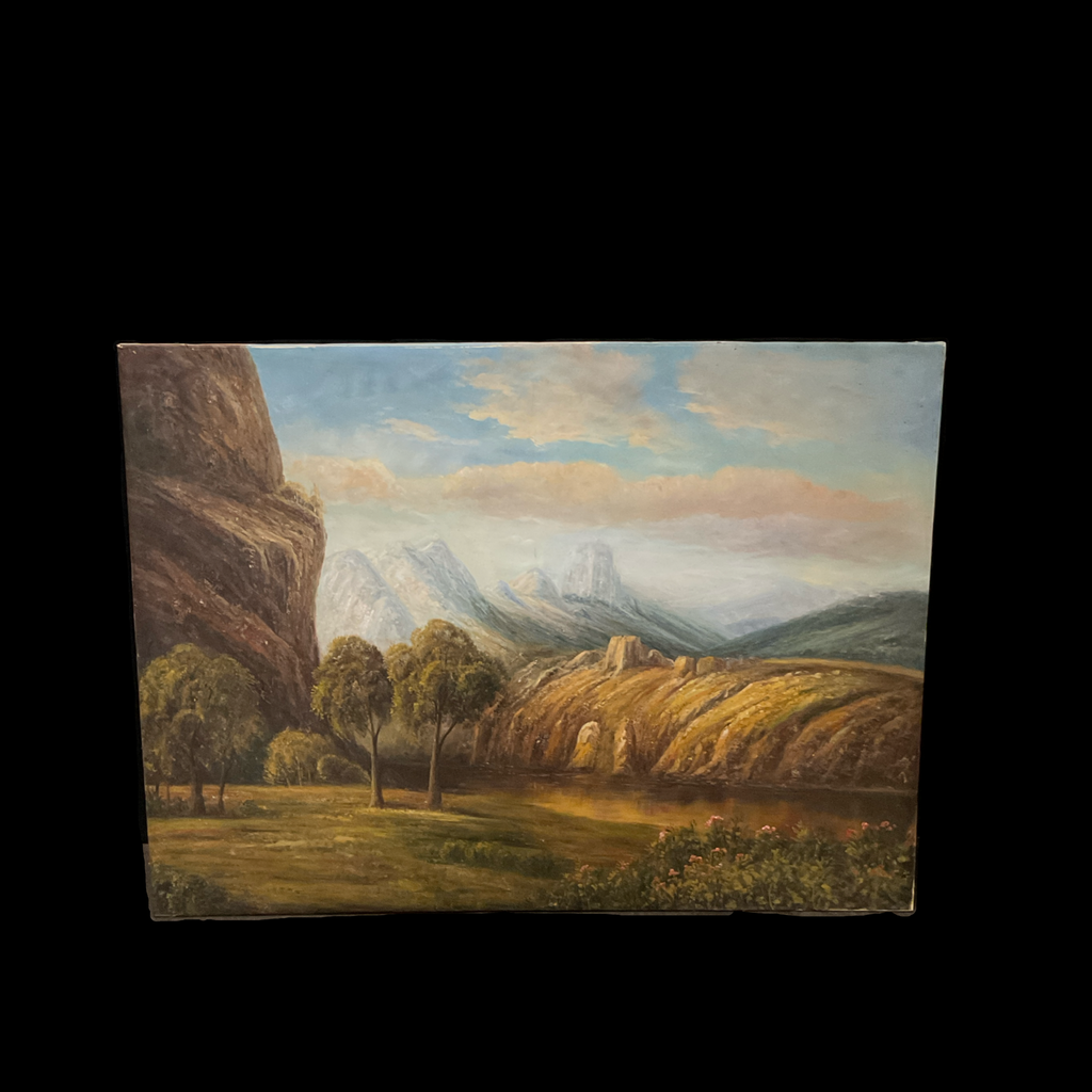 Leinwand mit Landschafts-Aufdruck