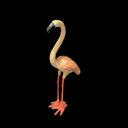 Flamingo aus Pappmaché 