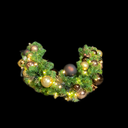 Weihnachtskranzschlange Lichterkette 