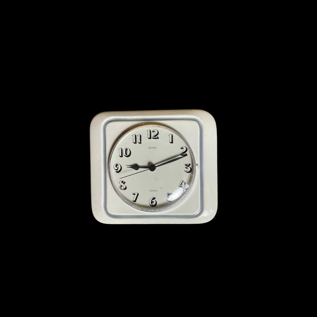 Miete - Weiße Küchenuhr