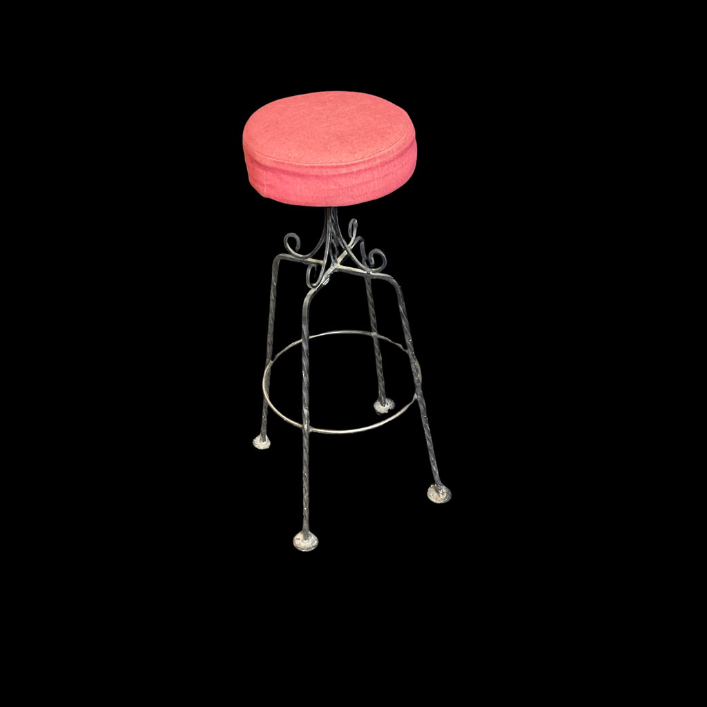 roter Samt Barhocker