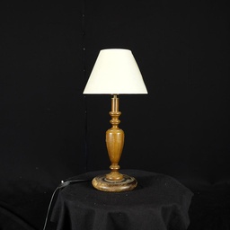 [LMP0032] Tischlampe mit Holzfuß