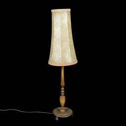 [LMP0043] Tischlampe mit Lederschirm