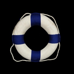 [MAR0067] kleiner blau-weißer Rettungsring