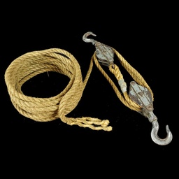 [MAR0128] mittlere beige Tampe mit Umlenkrollen 13,30m