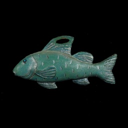 [MAR0160] türkiser Glitzer-Fisch