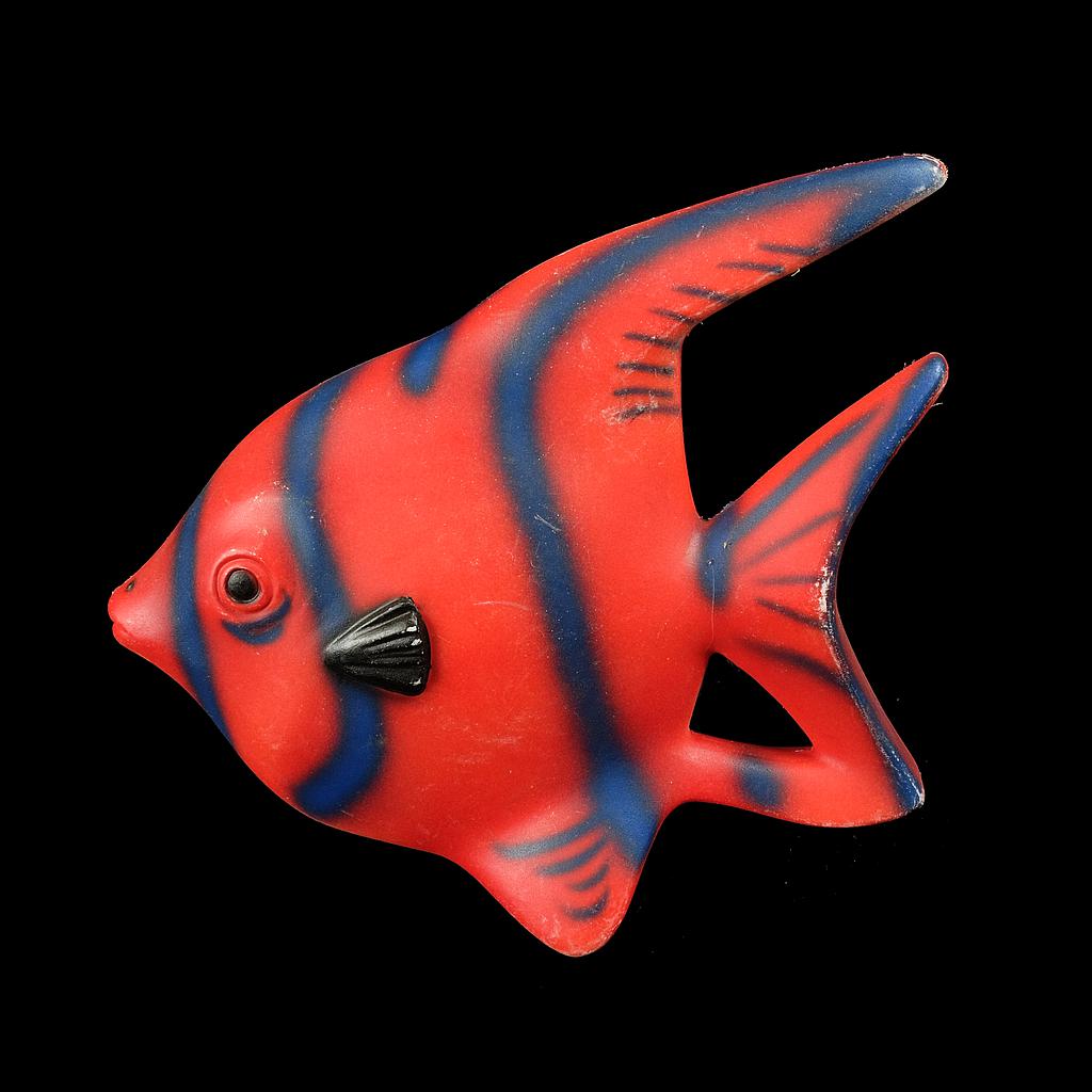 roter Fisch aus Plastik