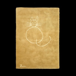 [TEP0058] Teppich 90er Jahre &quot;Katze&quot;