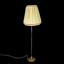 [LMP0050] Stehlampe klassich, Schirm mit Faltenstoff