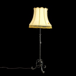 [LMP0054] Stehlampe klassisch mit geflochtenen Fransen